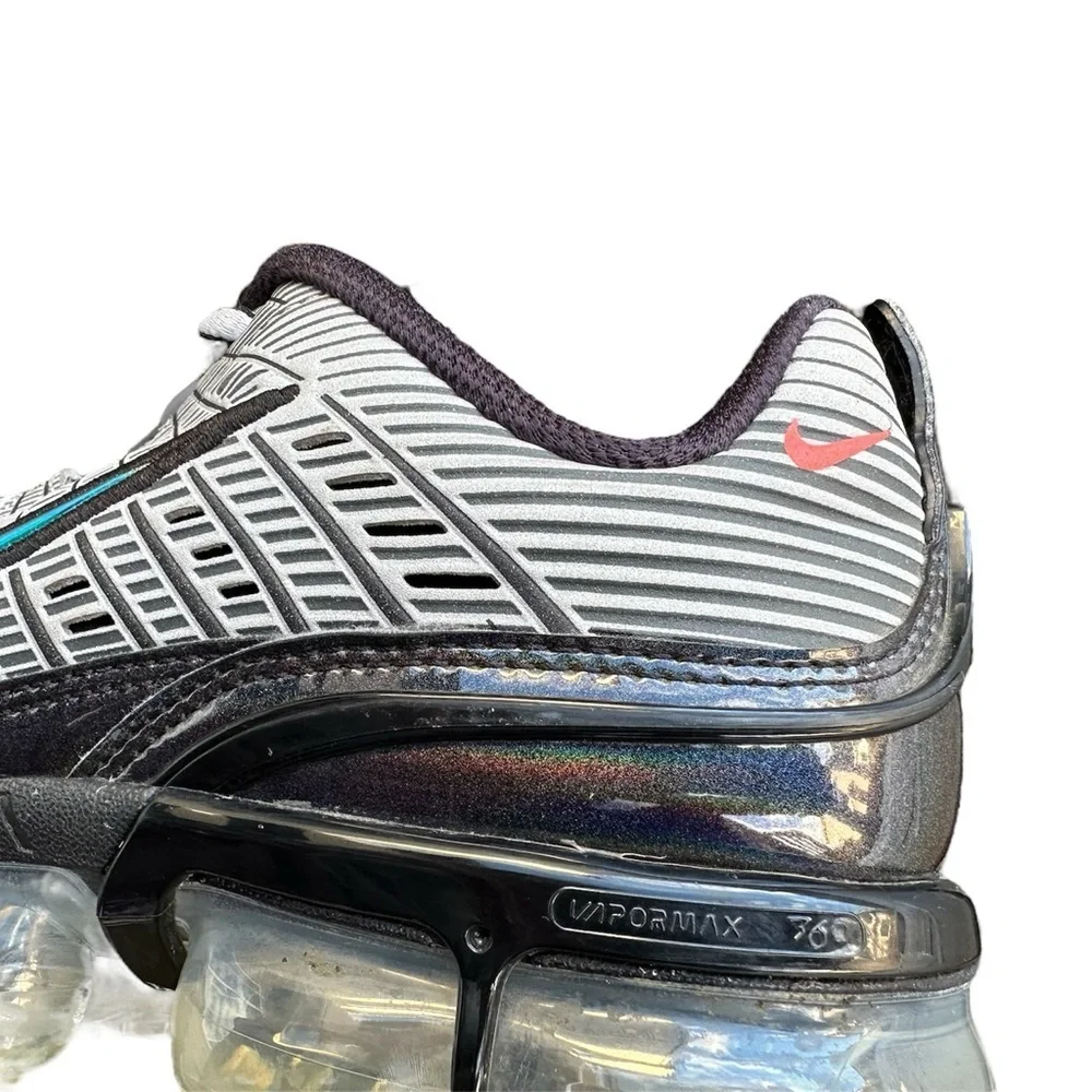 Nike Vapor Max 360 women’s shoes runners metallic silver black size 6 - 6.5 - Picture 6 of 10